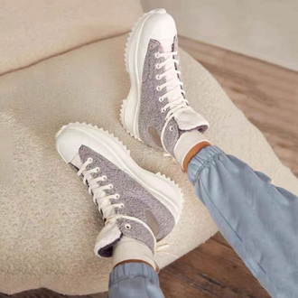 Кеды Converse Run Star Hike Sherpa зимние коричневые