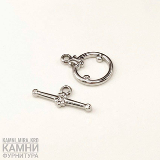 Тоглы ЛЮКС 15 мм, нержавеющая сталь, вид и цвет в ассортименте, цена за штуку