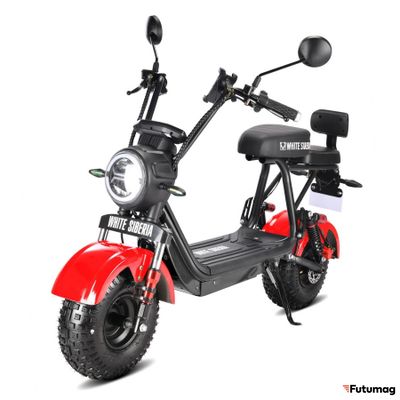 Электроскутер WHITE SIBERIA MINI R 2.0 1200W Красный