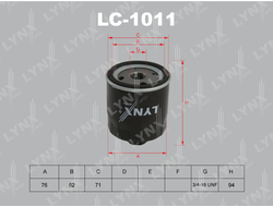 Фильтр масляный Lynx LC-1011