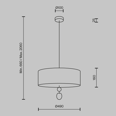 Подвесной светильник Glamping, MOD437PL-05B