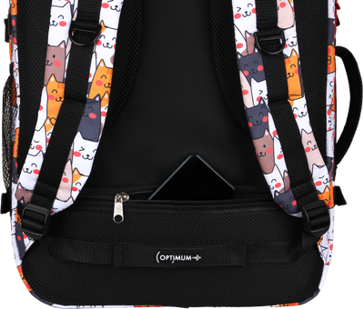 Рюкзак Сумка Чемодан ручная кладь 55х40х20 Optimum Air RL, котики