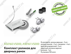 Комплект роликов "H" симметрия AS0161.AS000.ZN0EP.CO  ARISTO