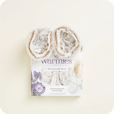 Сапожки-грелки для ног MARSHMALLOW (бежевые)