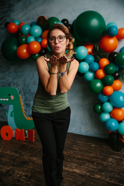 Оформление детского годовасия в стиле "Дино" "№ 1461