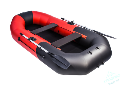 Лодка ПВХ Мастер Лодок Таймень NX270 "Комби" Kрасный / Чёрный