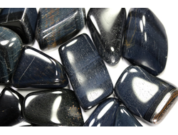 Соколиный глаз (тигрово-соколиный глаз), галтовка в ассортименте  (30-40 мм, вес: 12-16 г) №16423