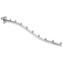 (U008) Кронштейн на овальную трубу, дутый, 9 шариков, 395 мм.