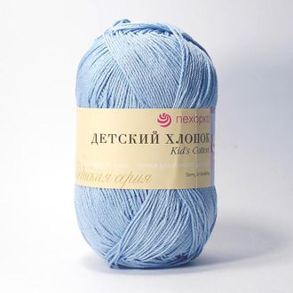 Светло голубой арт.60  100% мерсеризованный хлопок 100г/330м