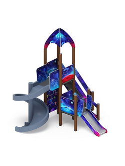 Серия «Космопорт» (Космос) ДИК 2.14.04-12 H=750 H=2000 винтовой скат игровой комплекс