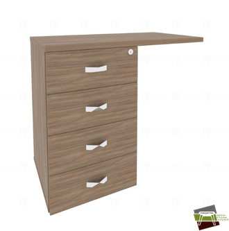 Onix Direct Тумба приставная (универсальная л/пр) O.TPU-4 Дуб Аризона 842*460*750