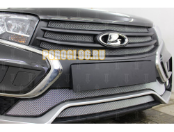 Защита радиатора Lada Xray Cross 2018- (2 части) chrome низ