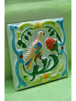 Соловей Красной Горы (изразцовая плитка)