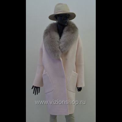 Зимнее женское пальто Россия Арти мода Arti moda 120 розовое