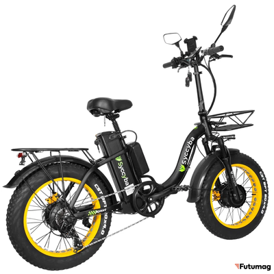 Электровелосипед Syccyba H2 (F11) DUAL 20AH желтый
