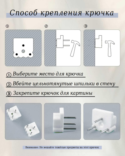 Картина на стену, крепления