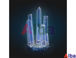 Светодиодный фонтан Кристаллы