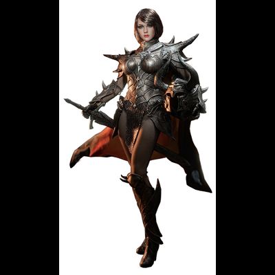 Рыцарь Пламени в черном - Коллекционная ФИГУРКА 1/6 scale Knight of Fire - Black  (PL2020-173C) - TBLeague