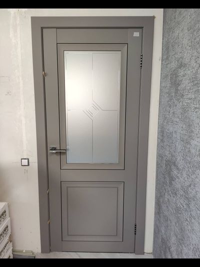 ДВЕРНАЯ ЛИНИЯ. ДЕКАНТО. SOFT TOUCH СЕРЫЙ БАРХАТ/ САТИН