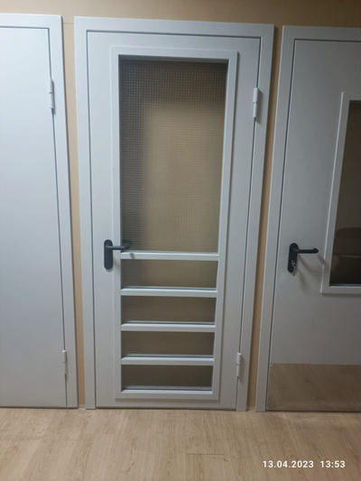 Дверь противопожарная ДПО-01/60 (EI 60) - остекленная 2080*960 - 1,4 мм