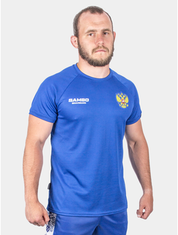 Футболка самбо BRAVEGARD ПАТРИОТ синяя