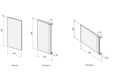 Общие чертежи панелей.