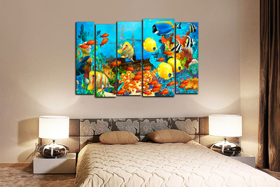 Модульная картина "Море в красках"