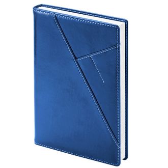 Ежедневник датированный 2021, синий, А5, 176л., Portland AZ1020/blue