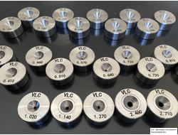 VLC Фильеры (волоки) ND (цельный природный алмаз) диаметром 0.501-0.600