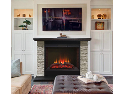 Угловой электрический камин Кимберли BL M7 с очагом Sparta 25.5 LED