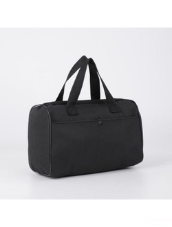 Косметичка-сумочка, отдел на молнии, 2 наружных кармана, ручки, цвет черный