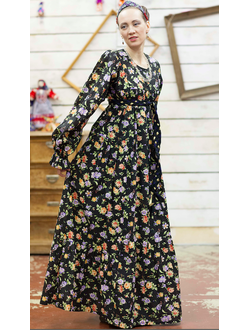 Платье из хлопка "Душечка" -  "Ночное небо"