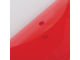 Папка-конверт с кнопкой МАЛОГО ФОРМАТА (250х135 мм), прозрачная, красная, 0,18 мм, BRAUBERG, 224030