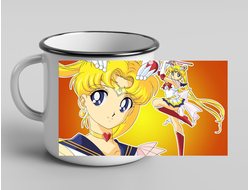 Кружка металлическая эмалированная Сейлор Мун №6