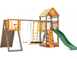 Деревянная детская площадка для дачи "Панда Фани Gride"  мод.2 купить в Воронеже