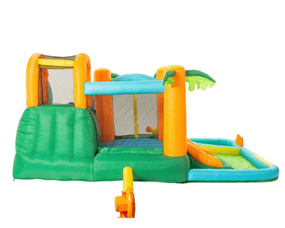 Надувной батут с горкой «Тропикана»