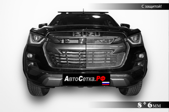 Premium защита радиатора ISUZU D-MAX (2021-) из 2-х частей