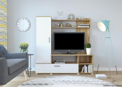 Лима гостиная Дуб золотой/Белый