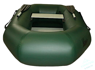 Лодка ПВХ Polar Bird Чирок Гребная PB-190Т Teal со стеклокомпозитной сланью и банкой Зелёная