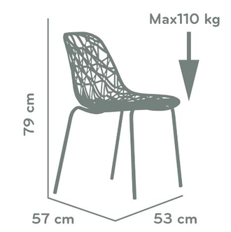 Стул N-225 Matrix BR  (Матрикс) черный