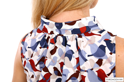 Блузка  с принтом Кэт (Акция)