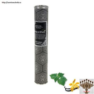 Благовония Масала с подставкой, пачули-ваниль (Masala Incense)