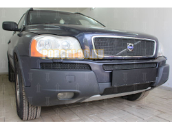 Защита радиатора Volvo XC90 2002-2006 black середина PREMIUM