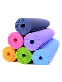 Коврик для фитнеса/Йогамат Active Sports толщина 6 мм 181см*61см ОПТОМ