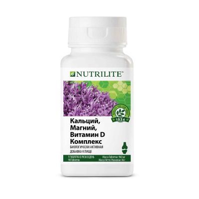 NUTRILITE Кальций, магний, витамин D комплекс, 90  таблеток