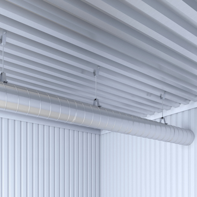 Виброизоляция воздуховода с виброкреплением ВиброКреп Про 8