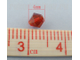 бусина стеклянная граненая "Биконус" 4 мм, цвет-красный, 20 шт/уп