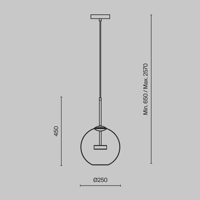 Подвесной светильник Cometa, MOD055PL-L12G3K, Maytoni