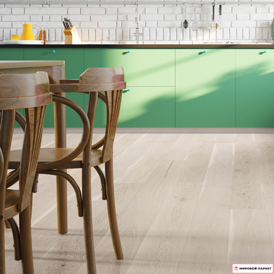 Паркетная доска Barlinek Grande Дуб Pudding 180 мм 1-полосная с фаской лак замок 5G толщина 14 мм 2.77 м2