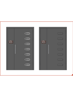 двери с домофоном в подъезд 002